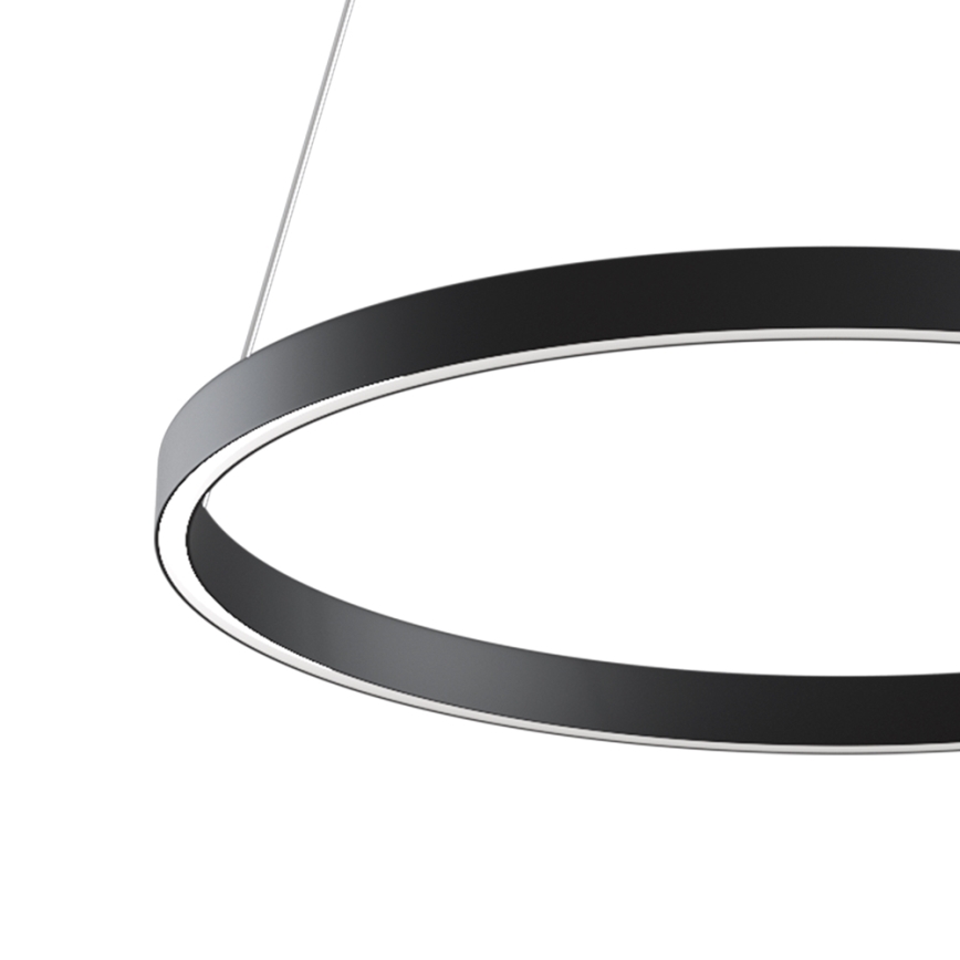 MOD058PL-L32B4K - LED Lustr na lanku RIM LED/37W/230V 4000K pr. 60 cm černá