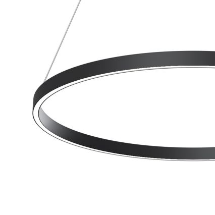 Maytoni MOD058PL-L42B4K - LED Lustr na lanku RIM LED/51W/230V 4000K pr. 80 cm černá