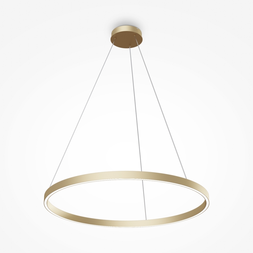 Maytoni MOD058PL-L42BS4K - LED Lustr na lanku RIM LED/51W/230V 4000K pr. 80 cm zlatá