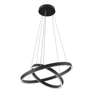 Maytoni MOD058PL-L55B3K - LED Lustr na lanku RIM LED/61W/230V 3000K pr. 60 cm černá