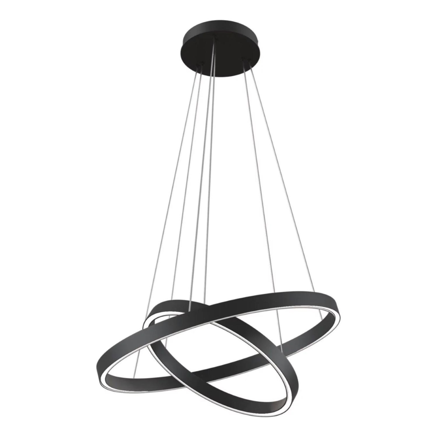 Maytoni MOD058PL-L55B3K - LED Lustr na lanku RIM LED/61W/230V 3000K pr. 60 cm černá