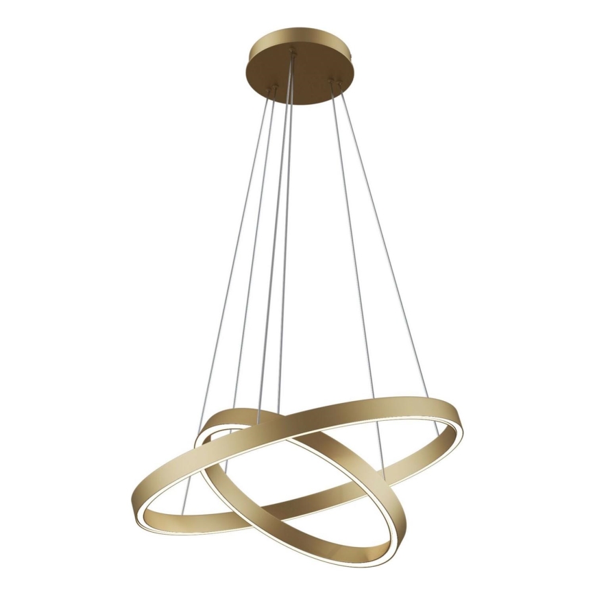Maytoni MOD058PL-L55BS3K - LED Lustr na lanku RIM LED/61W/230V 3000K pr. 60 cm zlatá