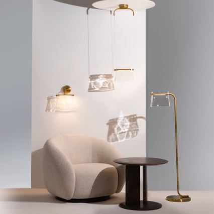 Maytoni MOD170PL-L8BS3K - LED Lustr na lanku CABARET LED/8W/230V zlatá