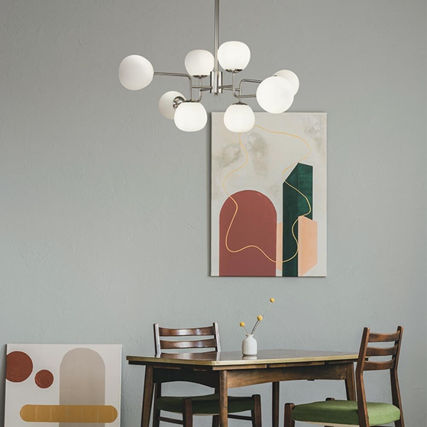Maytoni MOD221-PL-08-N - Lustr na tyči ERICH 8xE14/40W/230V matný chrom