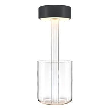 Maytoni MOD229TL-L3B3K1 - LED Stmívatelná nabíjecí přenosná stolní lampa LED/3W/5V 2200-4000K 2000 mAh černá/čirá