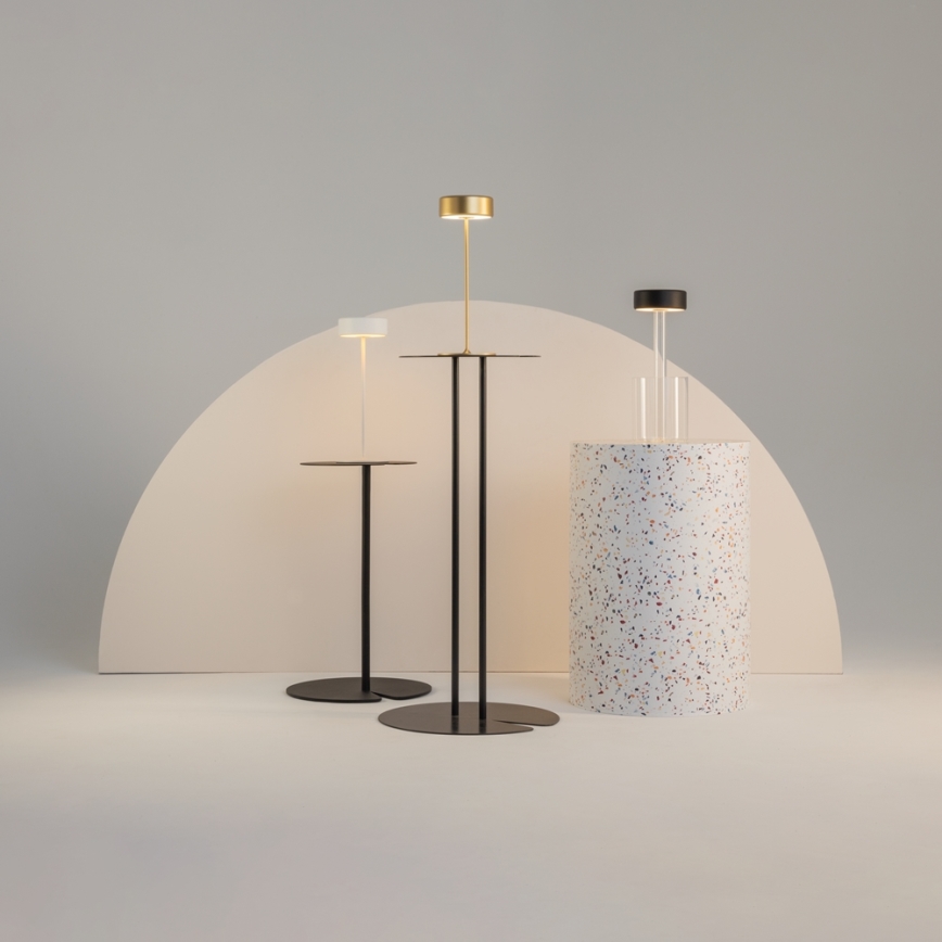 Maytoni MOD229TL-L3B3K1 - LED Stmívatelná nabíjecí přenosná stolní lampa LED/3W/5V 2200-4000K černá/čirá