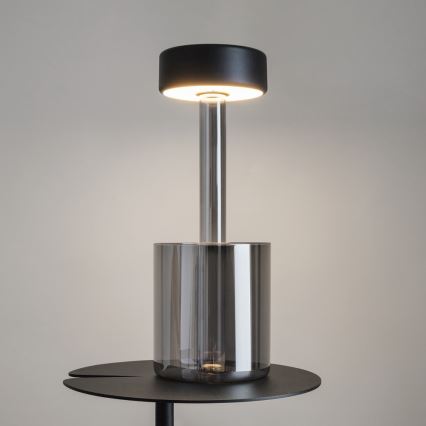 Maytoni MOD229TL-L3B3K3 - LED Stmívatelná nabíjecí přenosná stolní lampa LED/3W/5V 2200-4000K černá/šedá