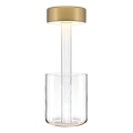 Maytoni MOD229TL-L3G3K1 - LED Stmívatelná nabíjecí přenosná stolní lampa LED/3W/5V 2200-4000K 2000 mAh zlatá/čirá
