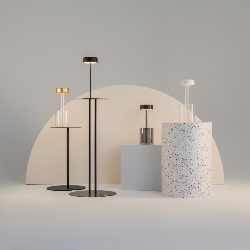 Maytoni MOD229TL-L3G3K1 - LED Stmívatelná nabíjecí přenosná stolní lampa LED/3W/5V 2200-4000K zlatá/čirá