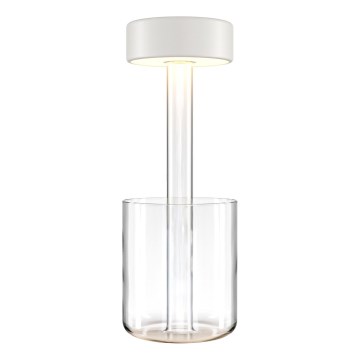 Maytoni MOD229TL-L3W3K1 - LED Stmívatelná nabíjecí přenosná stolní lampa LED/3W/5V 2200-4000K 2000 mAh bílá/čirá