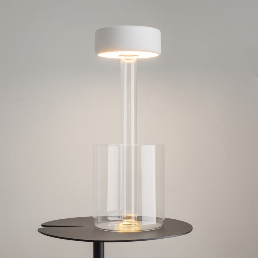 Maytoni MOD229TL-L3W3K1 - LED Stmívatelná nabíjecí přenosná stolní lampa LED/3W/5V 2200-4000K bílá/čirá