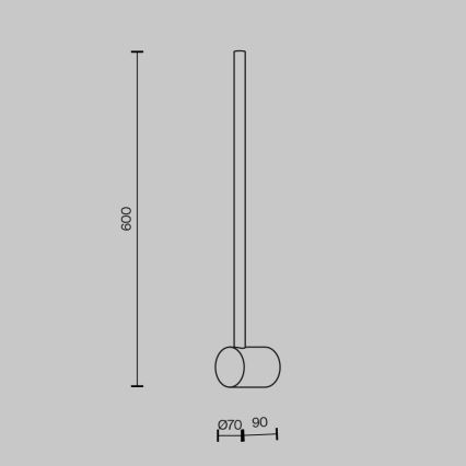 Maytoni MOD237WL-L6BS3K - LED Nástěnné svítidlo LIGHT STICK LED/7W/230V 3000K zlatá