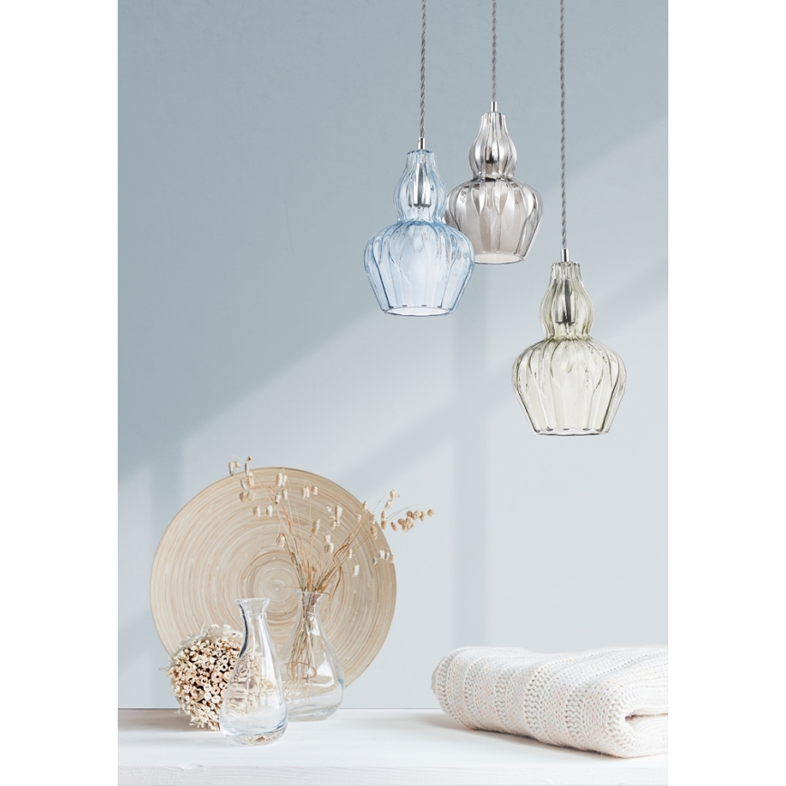 Maytoni MOD238-PL-01-BL - Lustr na lanku EUSTOMA 1xE14/40W/230V modrá