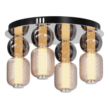 Maytoni MOD273CL-L60CH3K - LED Stropní svítidlo DROP 4xLED/15W/230V pr. 43 cm lesklý chrom