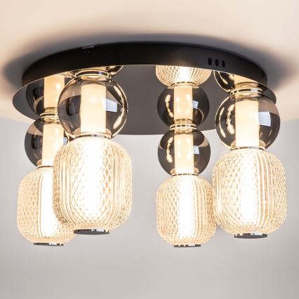 Maytoni MOD273CL-L60CH3K - LED Stropní svítidlo DROP 4xLED/15W/230V pr. 43 cm lesklý chrom