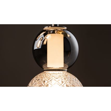 Maytoni MOD273CL-L60CH3K - LED Stropní svítidlo DROP 4xLED/15W/230V pr. 43 cm lesklý chrom