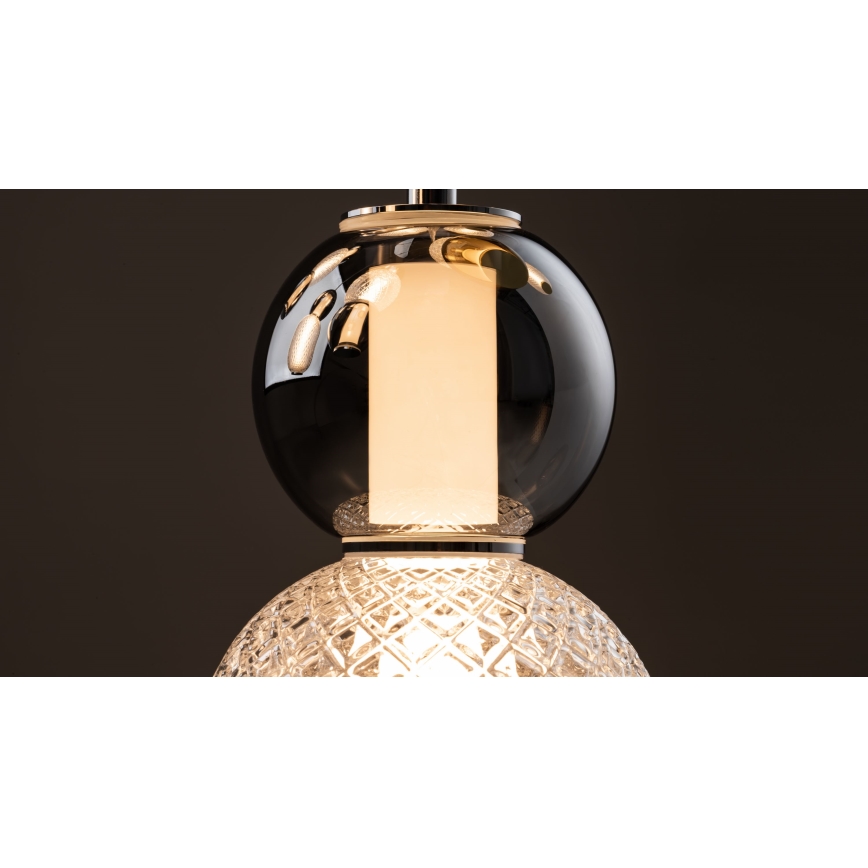 Maytoni MOD273CL-L60CH3K - LED Stropní svítidlo DROP 4xLED/15W/230V pr. 43 cm lesklý chrom
