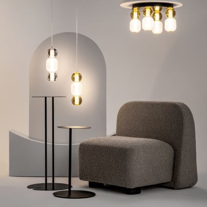 Maytoni MOD273CL-L60G3K - LED Stropní svítidlo DROP 4xLED/15W/230V pr. 43 cm zlatá