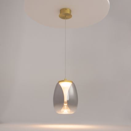 Maytoni MOD282PL-L8G3K - LED Lustr na lanku SPLASH LED/7W/230V 3000K zlatá