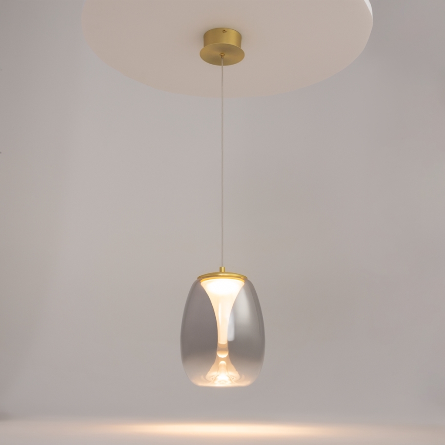 Maytoni MOD282PL-L8G3K - LED Lustr na lanku SPLASH LED/7W/230V 3000K zlatá