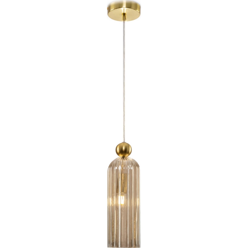 Maytoni MOD302PL-01CG - Lustr na lanku ANTIC 1xE14/40W/230V zlatá/béžová