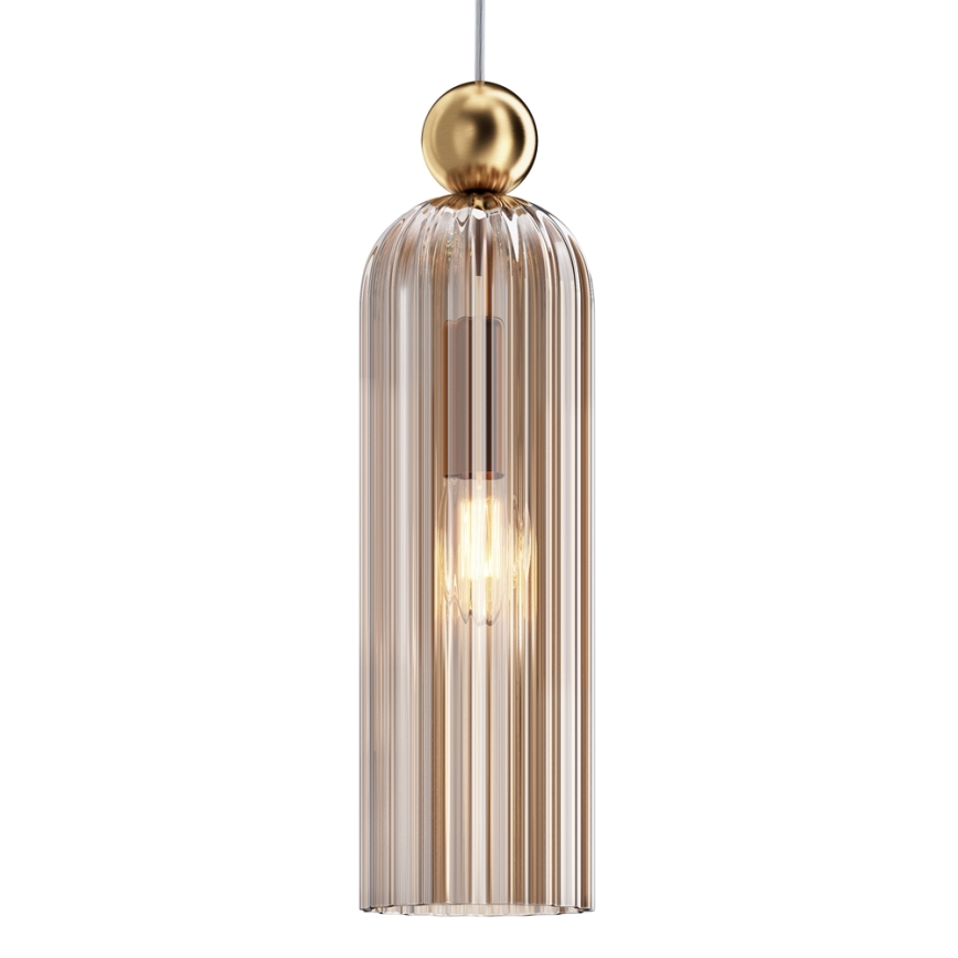 Maytoni MOD302PL-01CG - Lustr na lanku ANTIC 1xE14/40W/230V zlatá/béžová