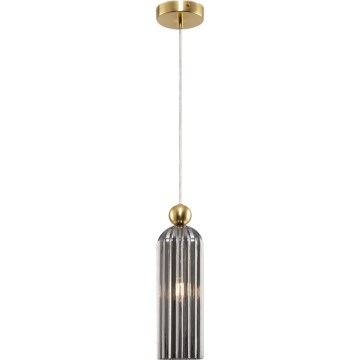 Maytoni MOD302PL-01GR - Lustr na lanku ANTIC 1xE14/40W/230V zlatá/šedá