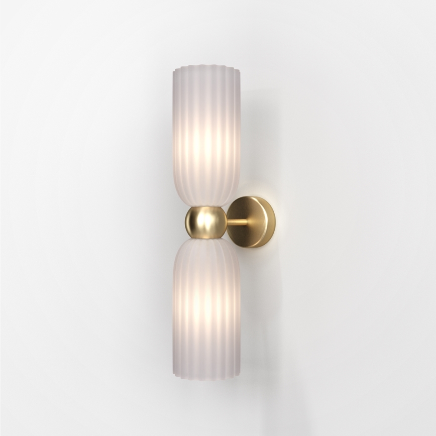 Maytoni MOD302WL-02W - Nástěnné svítidlo ANTIC 2xE14/40W/230V zlatá/bílá