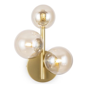 Maytoni MOD545WL-03G - Nástěnné svítidlo DALLAS 3xG9/28W/230V mosaz
