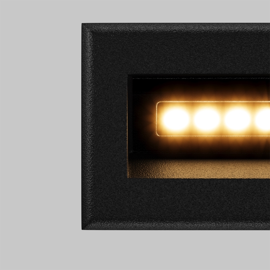 Maytoni O045SL-L3B3K - LED Venkovní vestavné svítidlo BOSCA LED/3W/230V 3000K IP65 černá