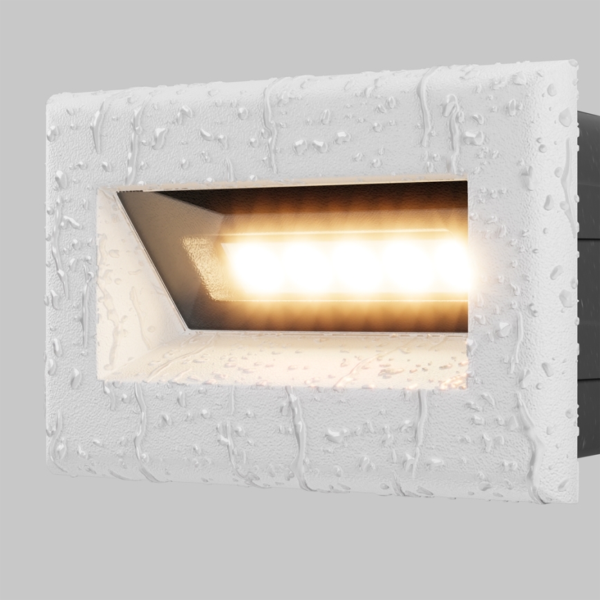 Maytoni O045SL-L3W3K - LED Venkovní vestavné svítidlo BOSCA LED/3W/230V 3000K IP65 bílá