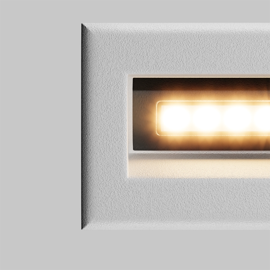 Maytoni O045SL-L3W3K - LED Venkovní vestavné svítidlo BOSCA LED/3W/230V 3000K IP65 bílá