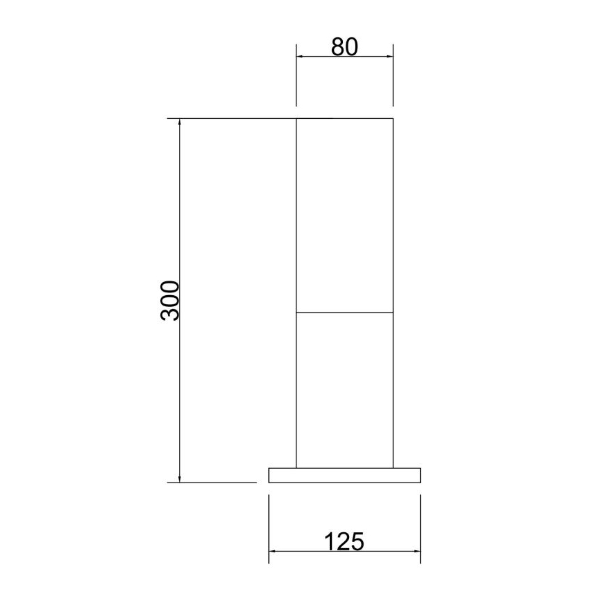Maytoni O418FL-01B - Venkovní lampa WILLIS 1xE27/60W/230V 30 cm IP54 černá