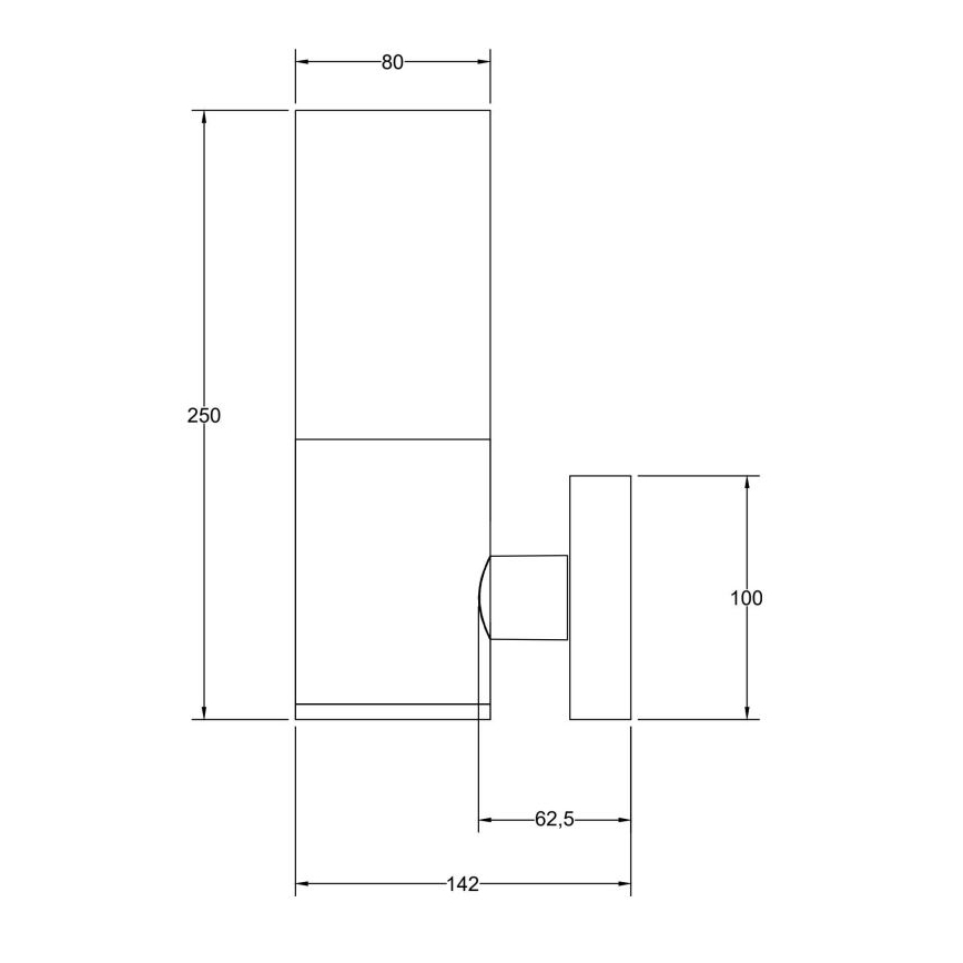 Maytoni O418WL-01B - Venkovní nástěnné svítidlo WILLIS 1xE27/60W/230V IP54 černá