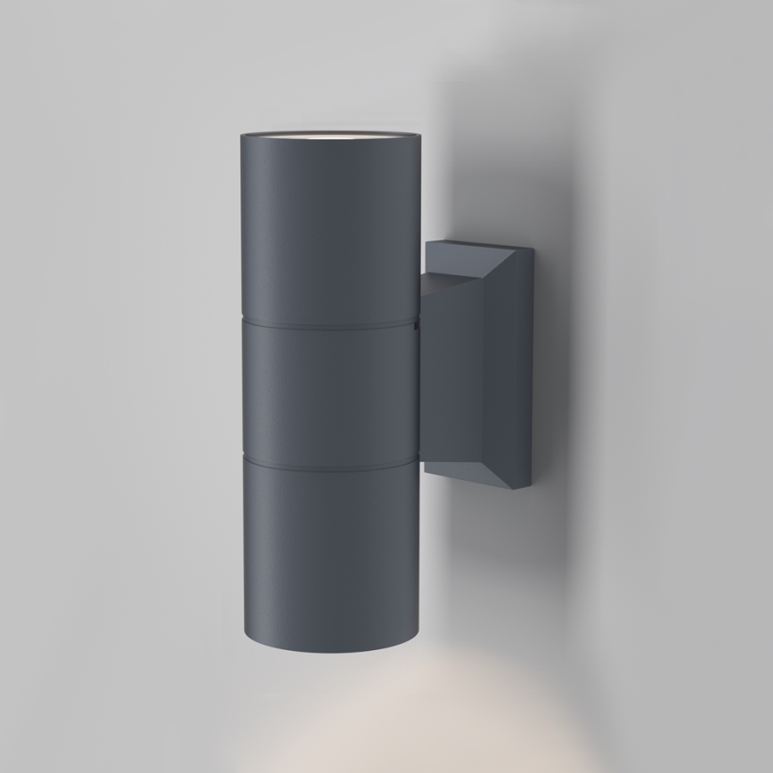 Maytoni O574WL-02GR - Venkovní nástěnné svítidlo BOWERY 2xGU10/50W/230V IP54 antracit