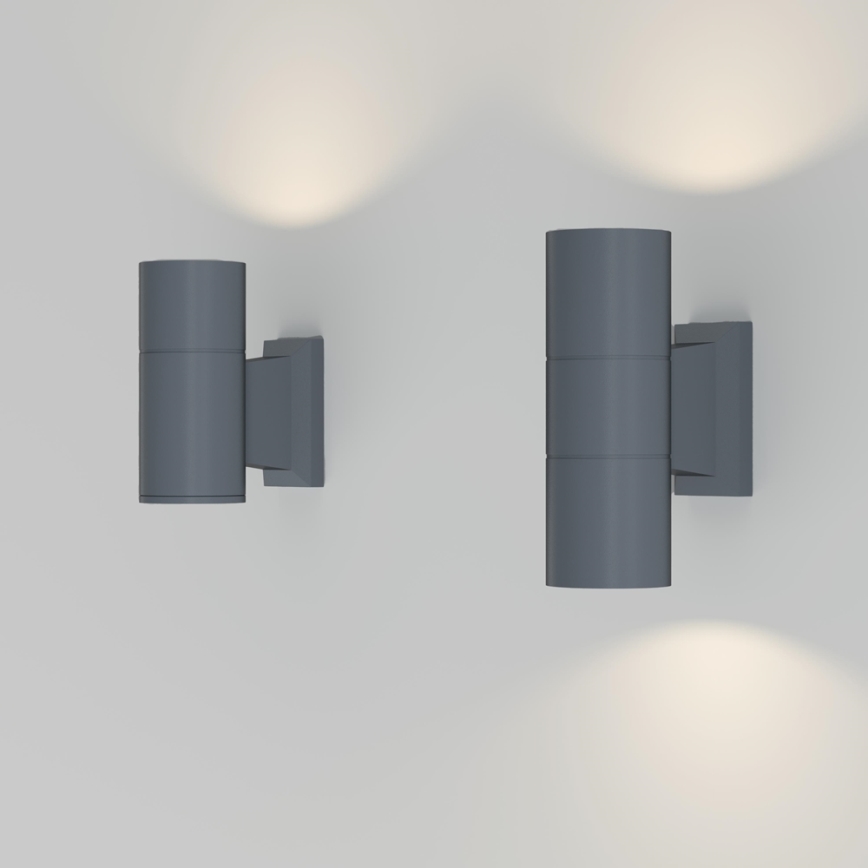 Maytoni O574WL-02GR - Venkovní nástěnné svítidlo BOWERY 2xGU10/50W/230V IP54 antracit