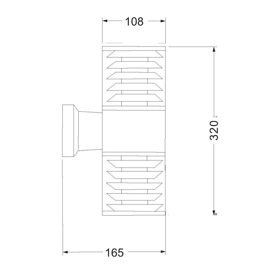 Maytoni O576WL-02GR - Venkovní nástěnné svítidlo BRONX 2xE27/60W/230V IP54 antracit