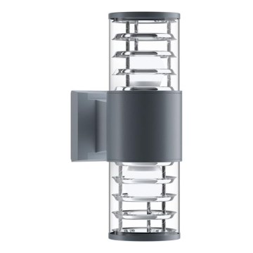 Maytoni O576WL-02GR - Venkovní nástěnné svítidlo BRONX 2xE27/60W/230V IP54 antracit