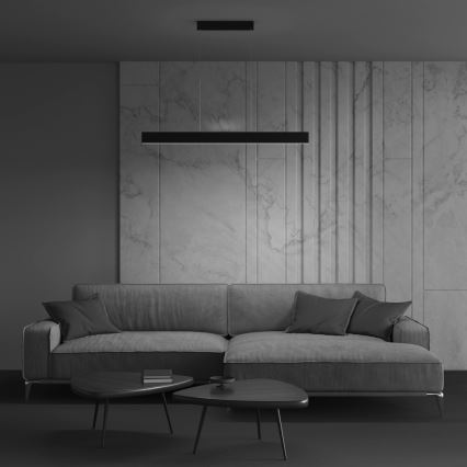 Maytoni P010PL-L30B4K - LED Lustr na lanku STEP LED/30W/230V 4000K 118,5 cm černá