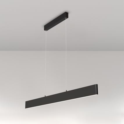 Maytoni P010PL-L30B4K - LED Lustr na lanku STEP LED/30W/230V 4000K 118,5 cm černá