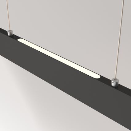 Maytoni P010PL-L30B4K - LED Lustr na lanku STEP LED/30W/230V 4000K 118,5 cm černá