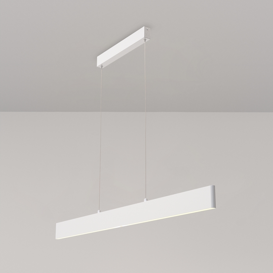 Maytoni P010PL-L30W4K - LED Lustr na lanku STEP LED/30W/230V 4000K 118,5 cm bílá