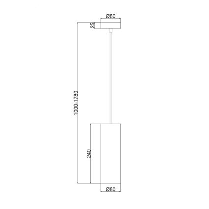 Maytoni P011PL-01CH - Lustr na lanku GIOIA 1xE14/40W/230V černá