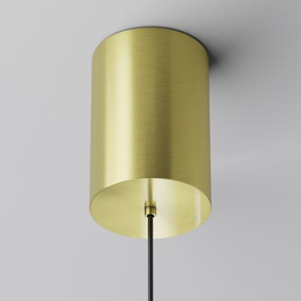 Maytoni P076PL-L12W3K-BS - LED Lustr na lanku PLATO LED/12W/230V 3000K zlatá