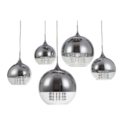Maytoni P140-PL-170-5-N - Lustr na lanku FERMI 5xE27/60W/230V lesklý chrom
