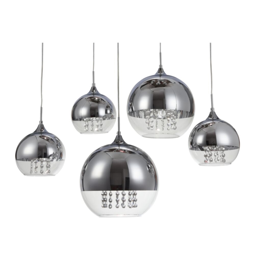 Maytoni P140-PL-170-5-N - Lustr na lanku FERMI 5xE27/60W/230V lesklý chrom