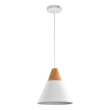 Maytoni P359-PL-01-W - Lustr na lanku BICONES 1xE27/60W/230V pr. 22 cm bílá/béžová