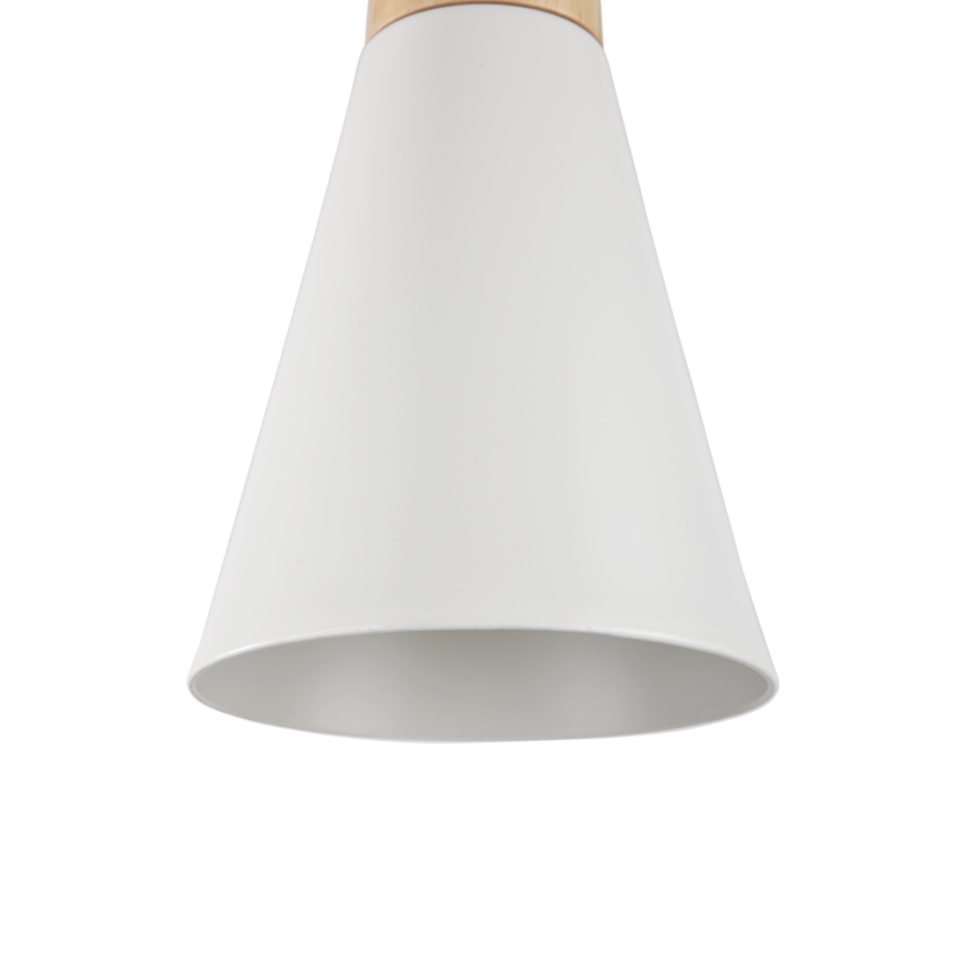 Maytoni P359-PL-140-W - Lustr na lanku BICONES 1xE27/60W/230V pr. 14 cm bílá/béžová