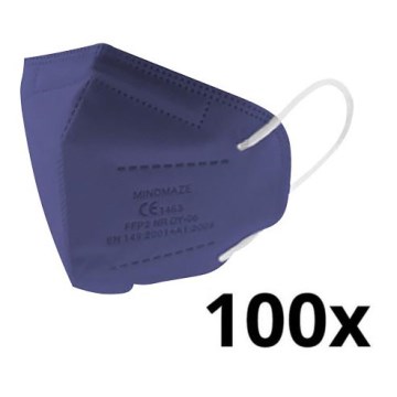 Media Sanex Respirátor dětská velikost FFP2 NR Dark blue 100ks