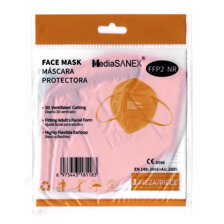Media Sanex Respirátor FFP2 NR Orange 20ks